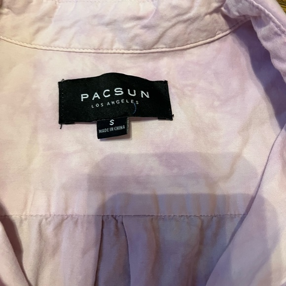 PACSUN TYE DIE BUTTON UP SHIRT SUPER CUTE - Picture 2 of 3
